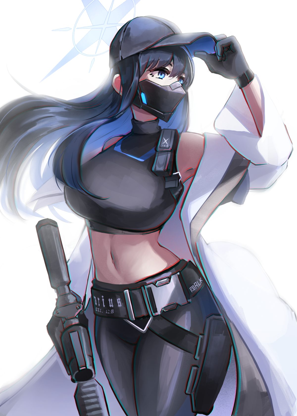 蓝发少女动态壁纸