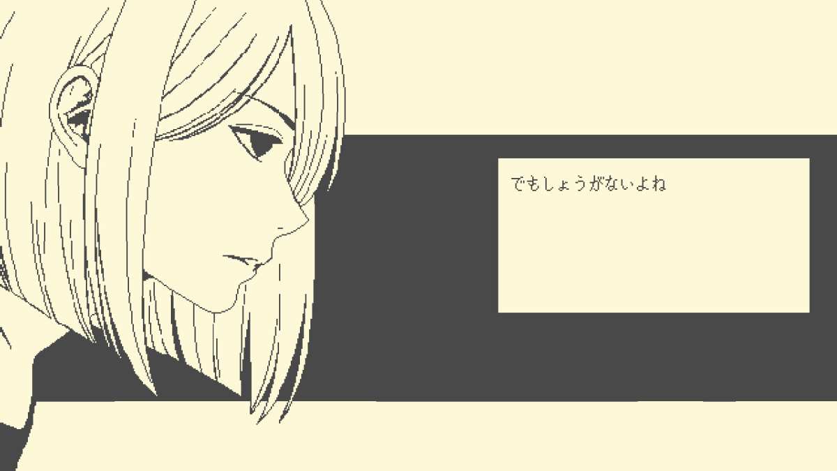 简约动漫女孩侧脸