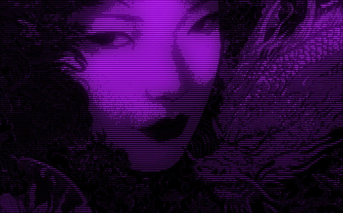紫色数字艺术女性肖像
