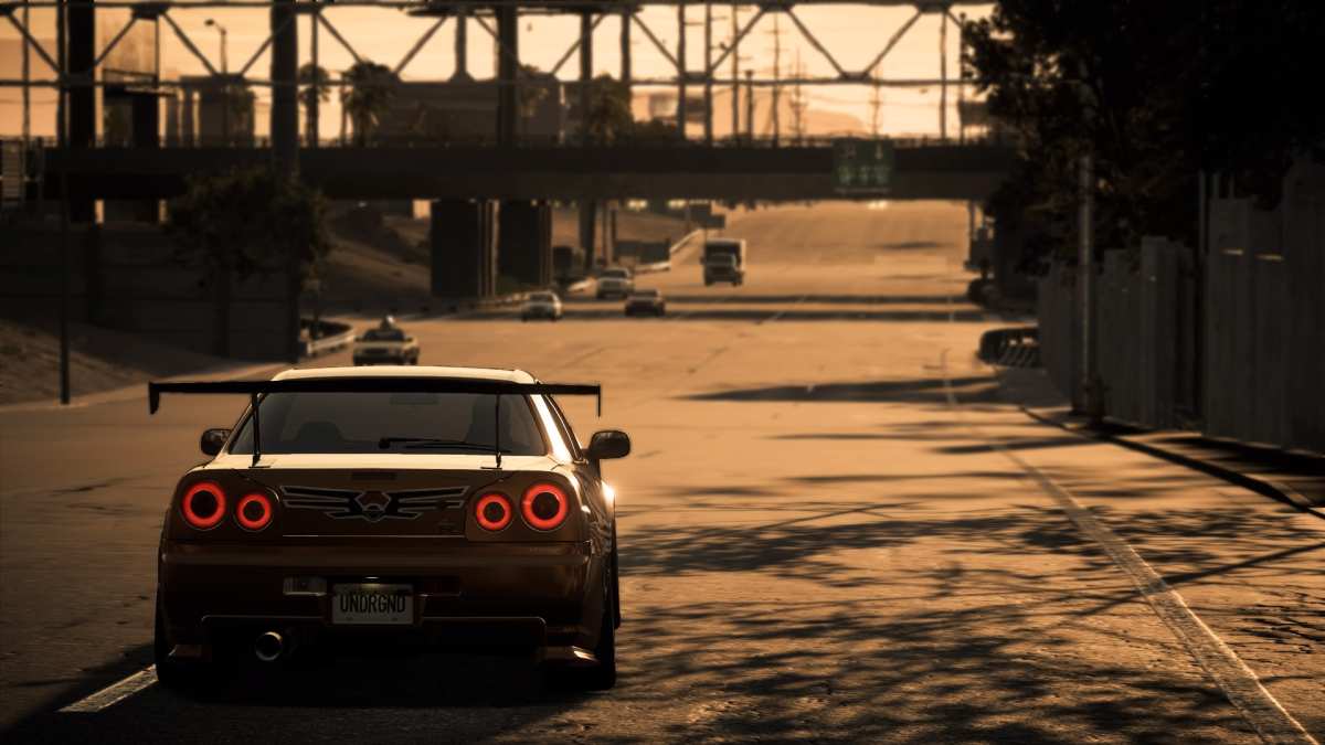 疾驰的赛车