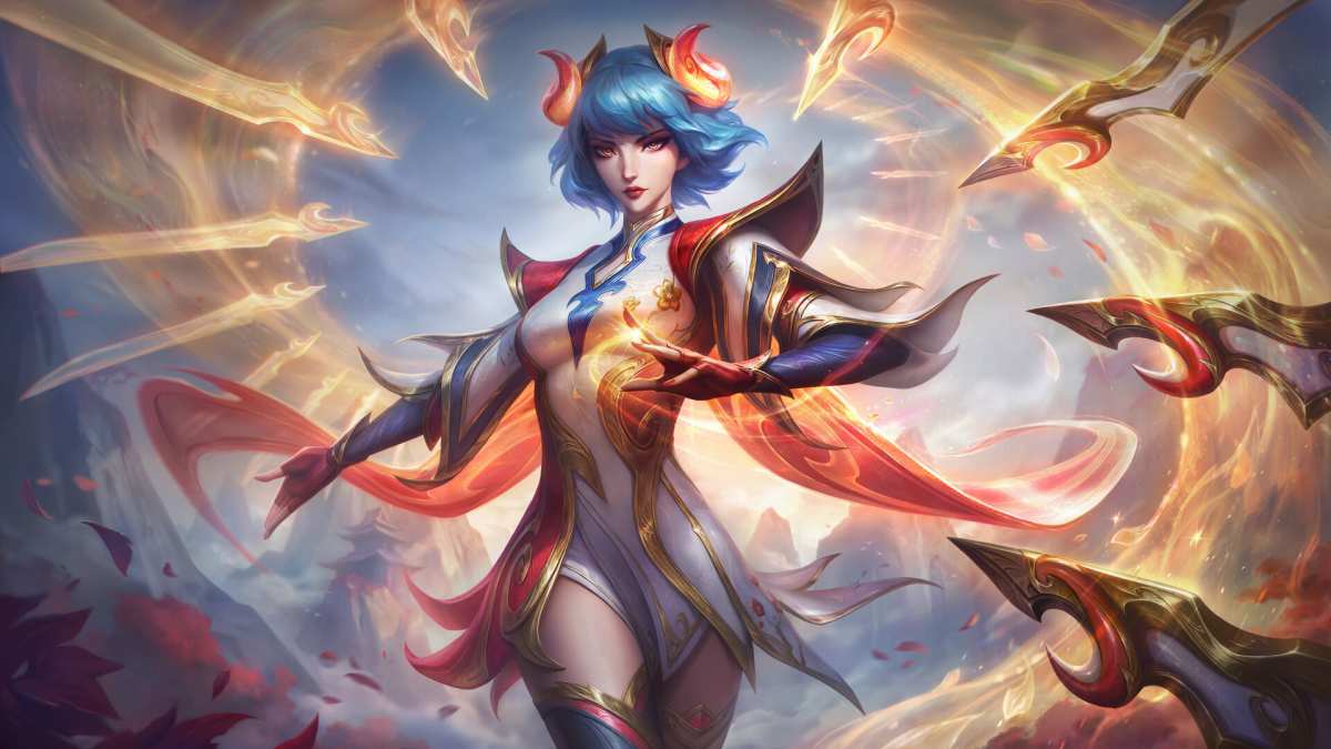 英雄联盟艾瑞莉娅战斗女神