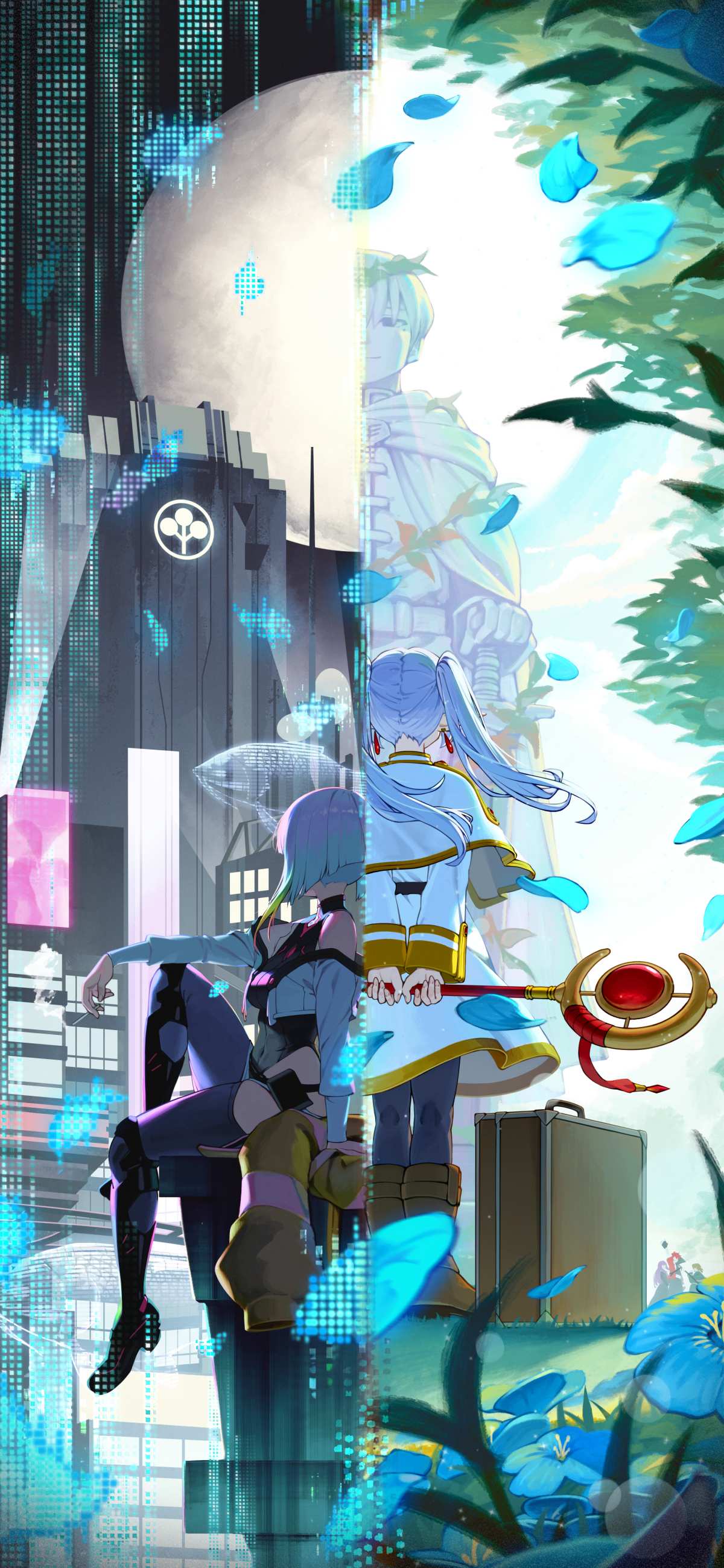 未来都市与奇幻元素