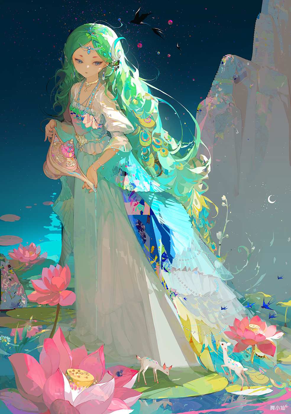 绿色长发仙子