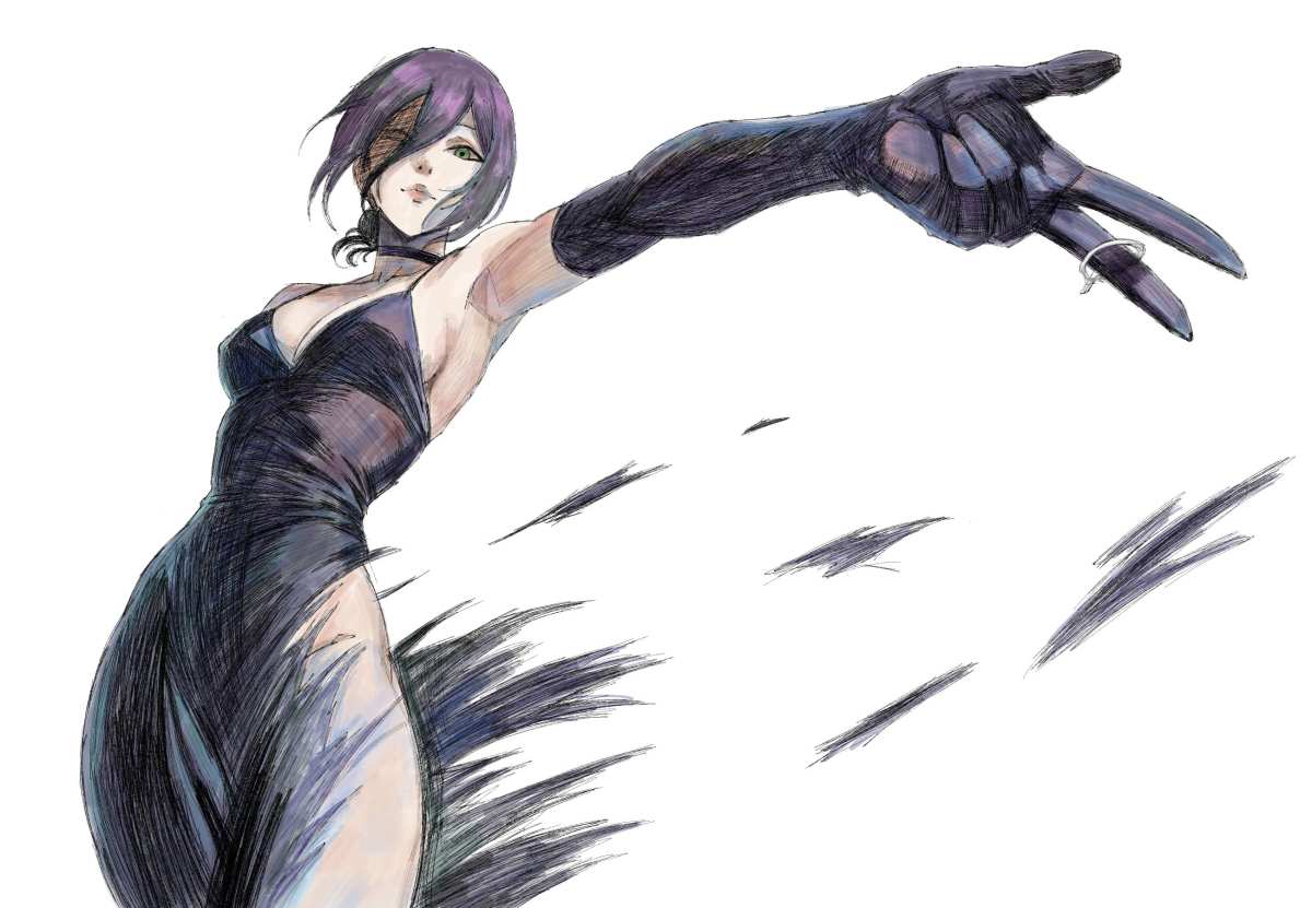 紫发少女动态壁纸