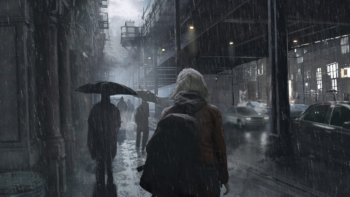 雨夜街头