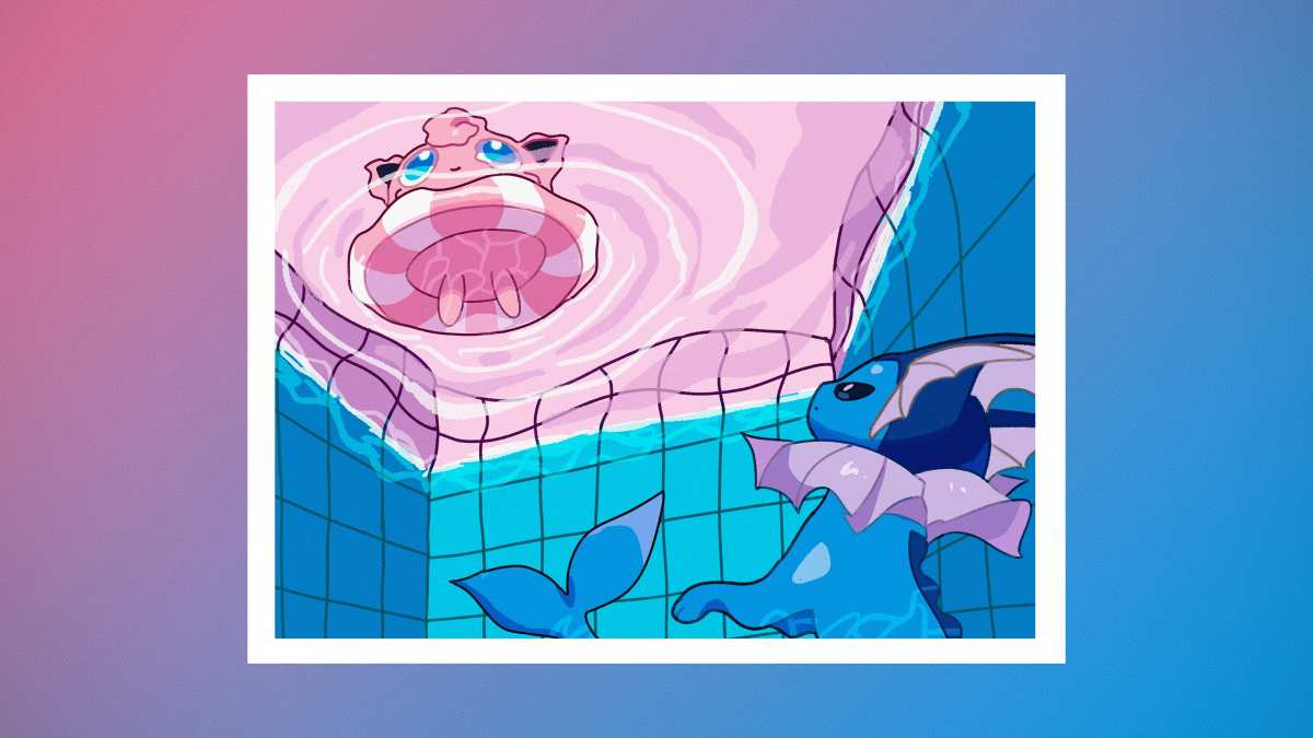 水灵宝可梦泳池派对