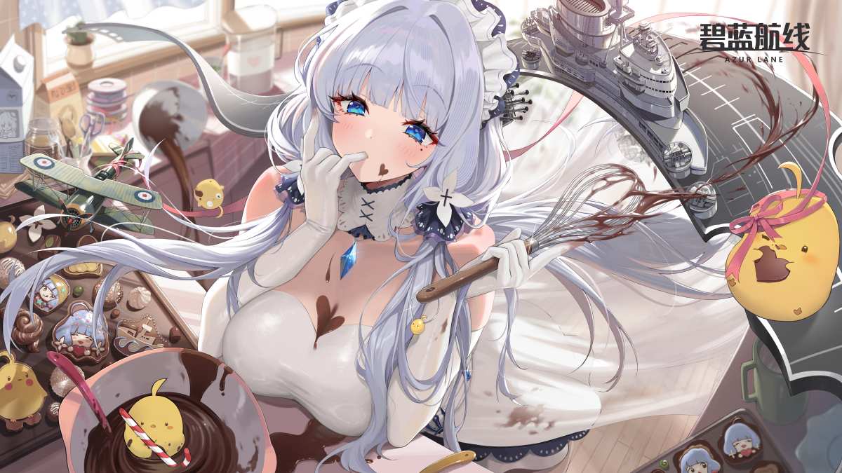 碧蓝航线角色美食桌面壁纸