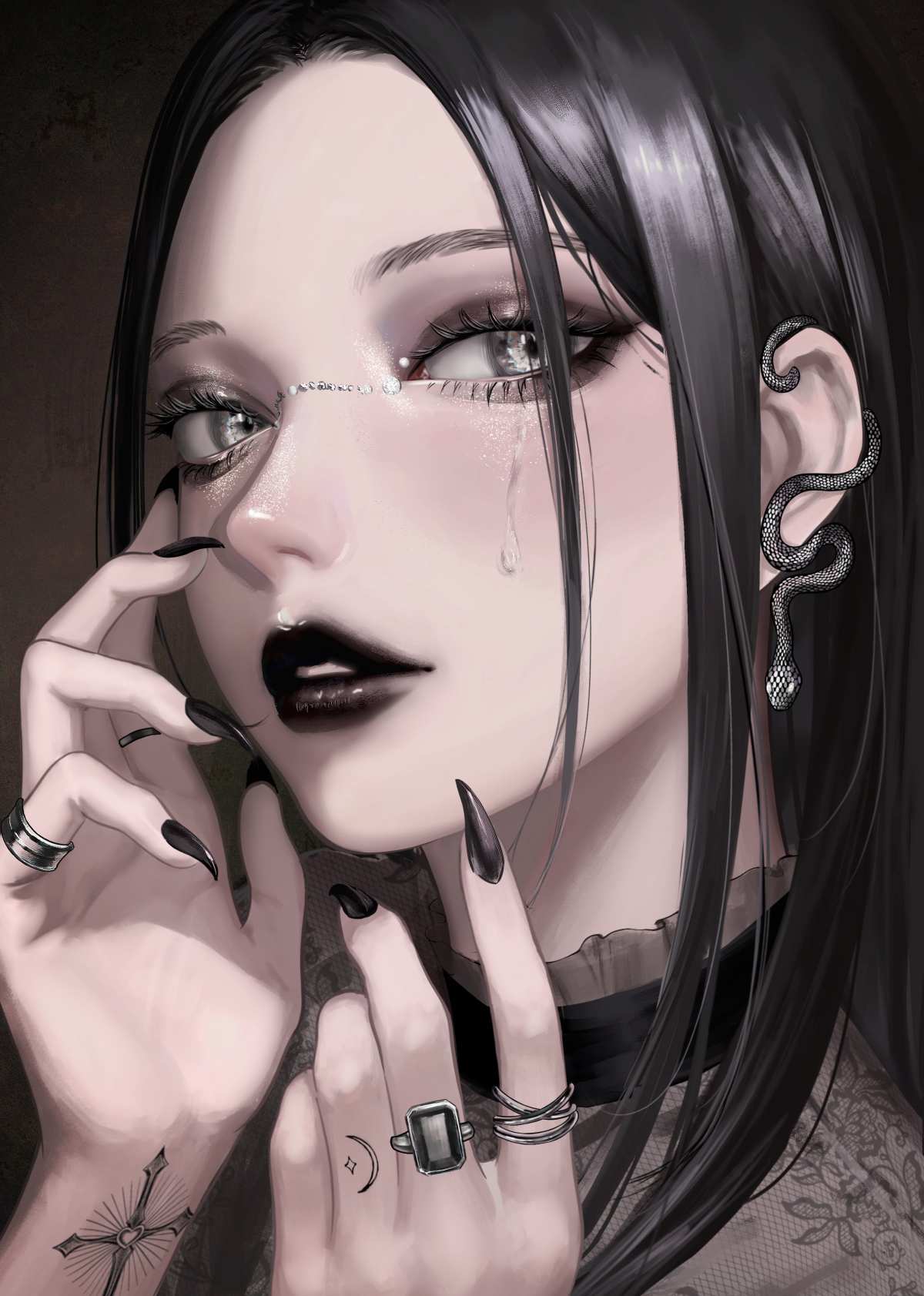 暗黑系女性肖像