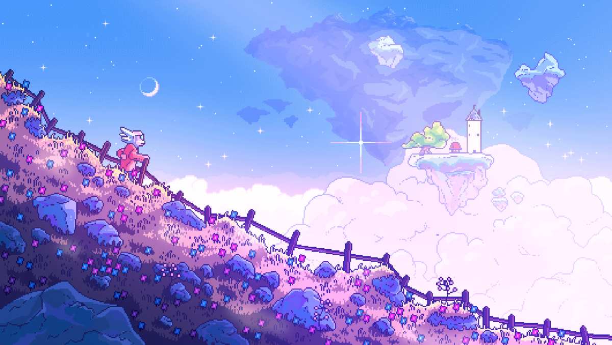 像素梦幻山丘