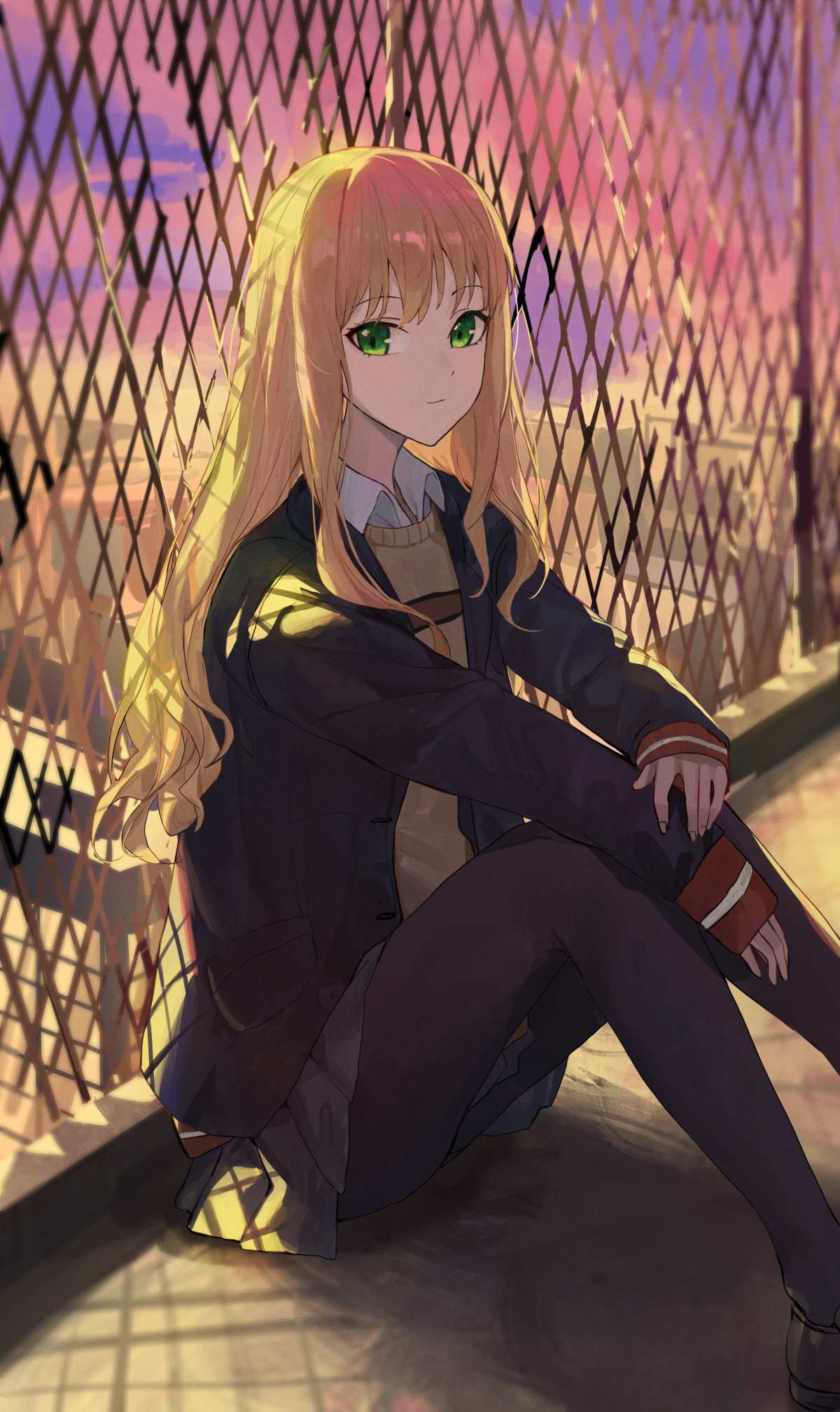 金色长发女孩