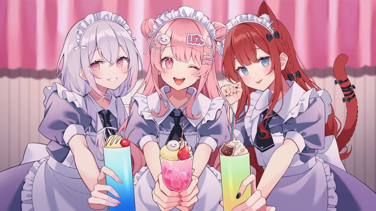 阿井·梅洛 · 动漫女孩 · 女服务员高清壁纸