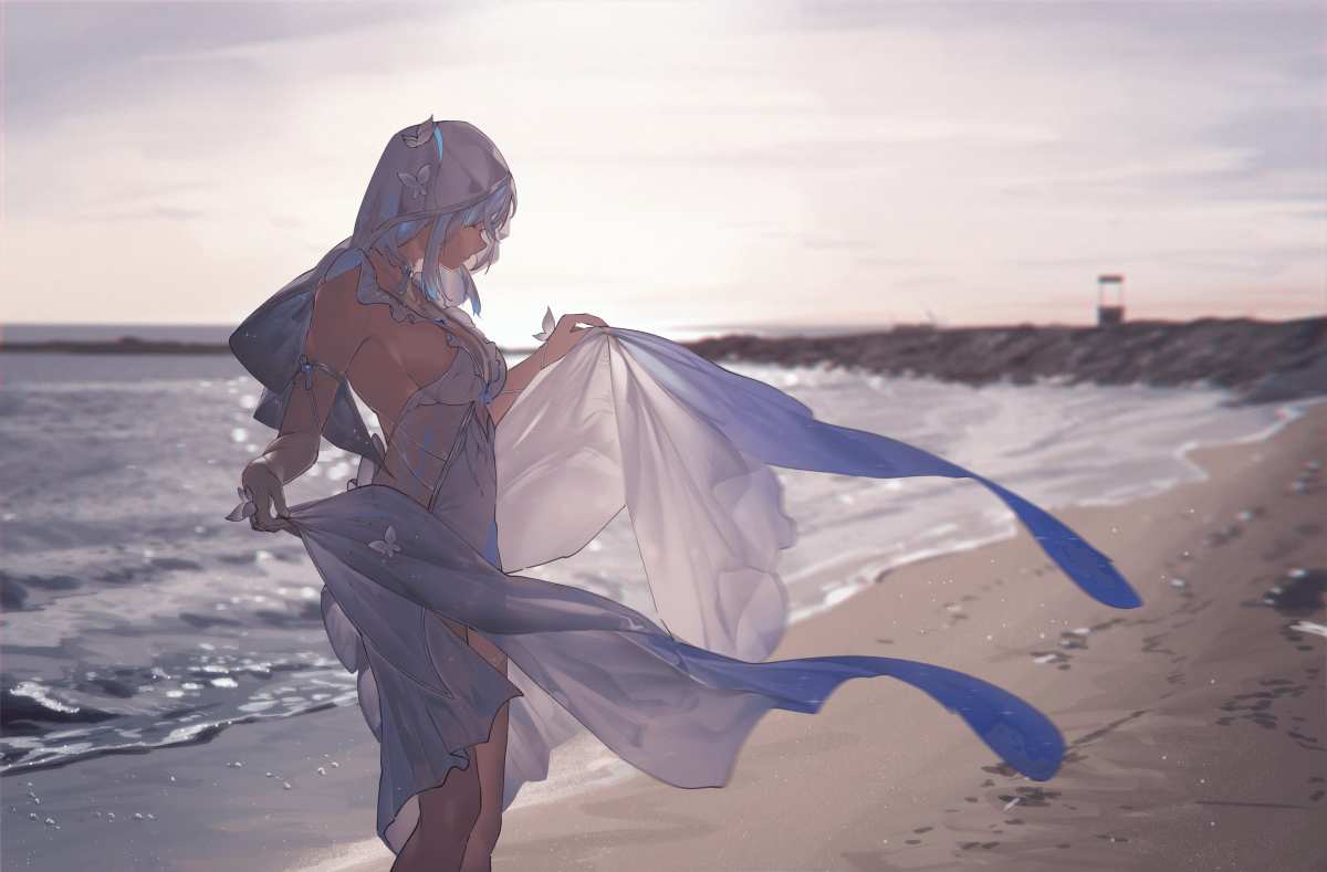 Lufi Ays · 呼啸之浪 · 动漫女郎高清壁纸
