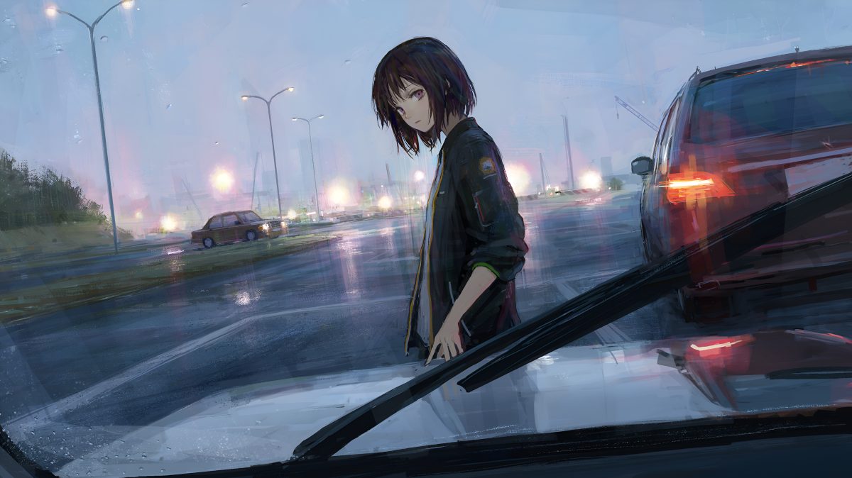 雨夜街头
