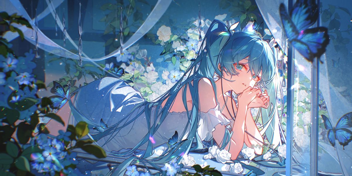 Vocaloid · 裸露肩膀 · 初音未来高清壁纸
