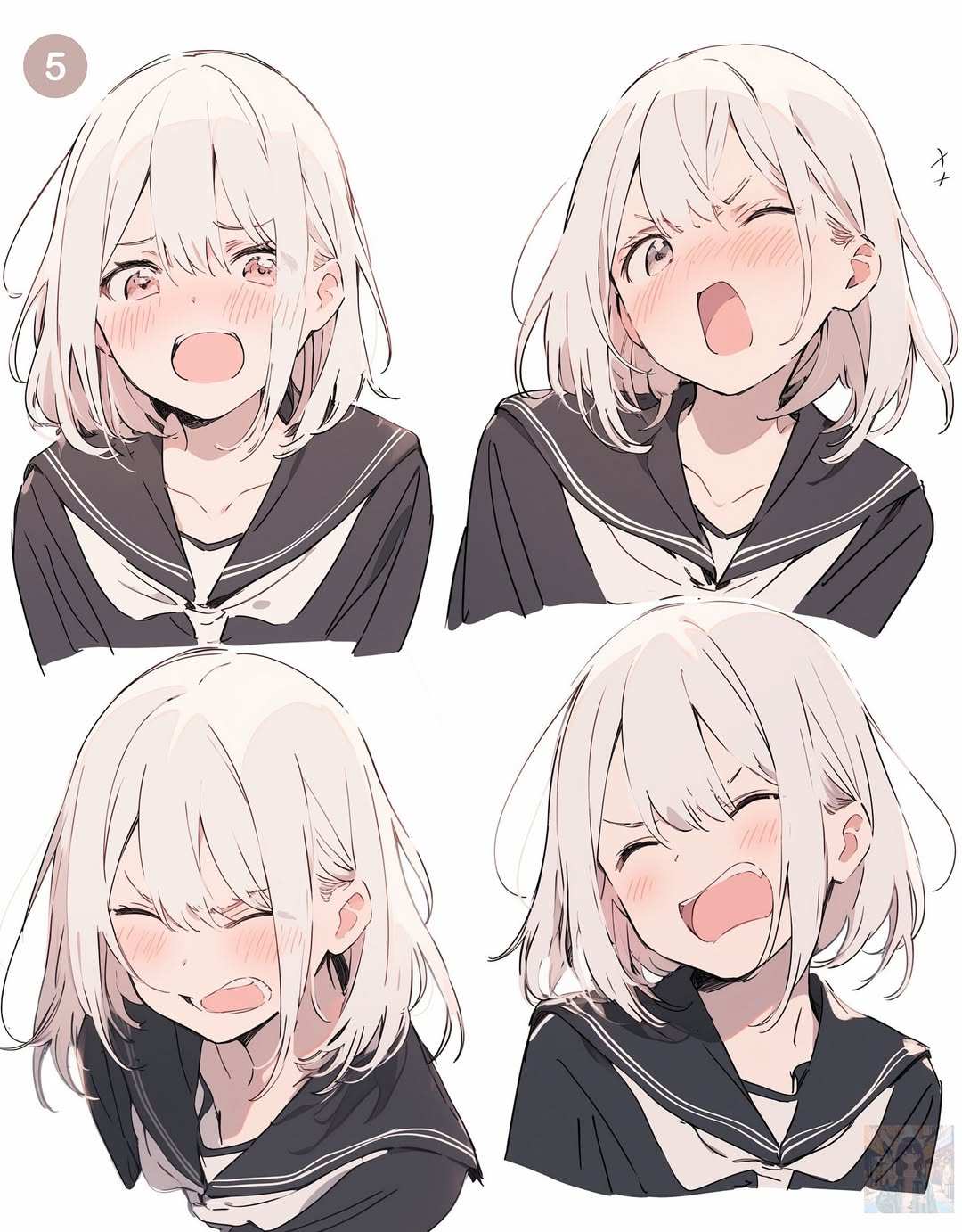 动漫女孩 · 模型 · 情感高清壁纸