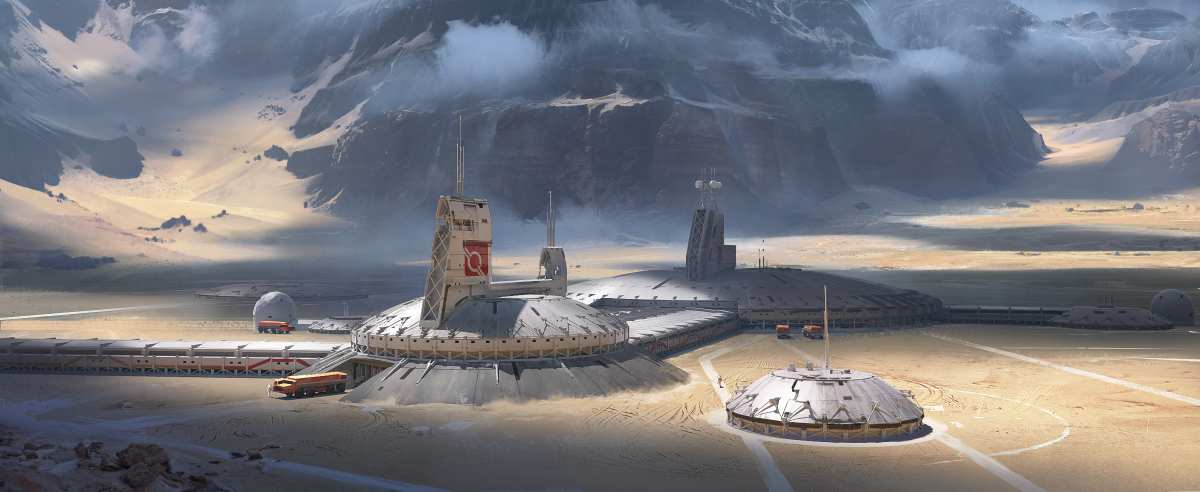 科幻小说 · 山脉 · 未来派高清壁纸
