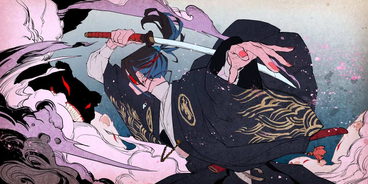 TeruByM · 插图 · 拿剑的女人高清壁纸