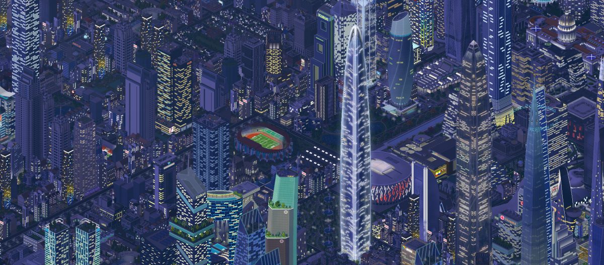 Theotown · 城市 · 夜晚高清壁纸