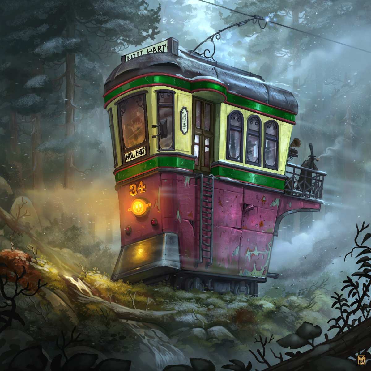 Jean Walter · 插图 · 小屋高清壁纸