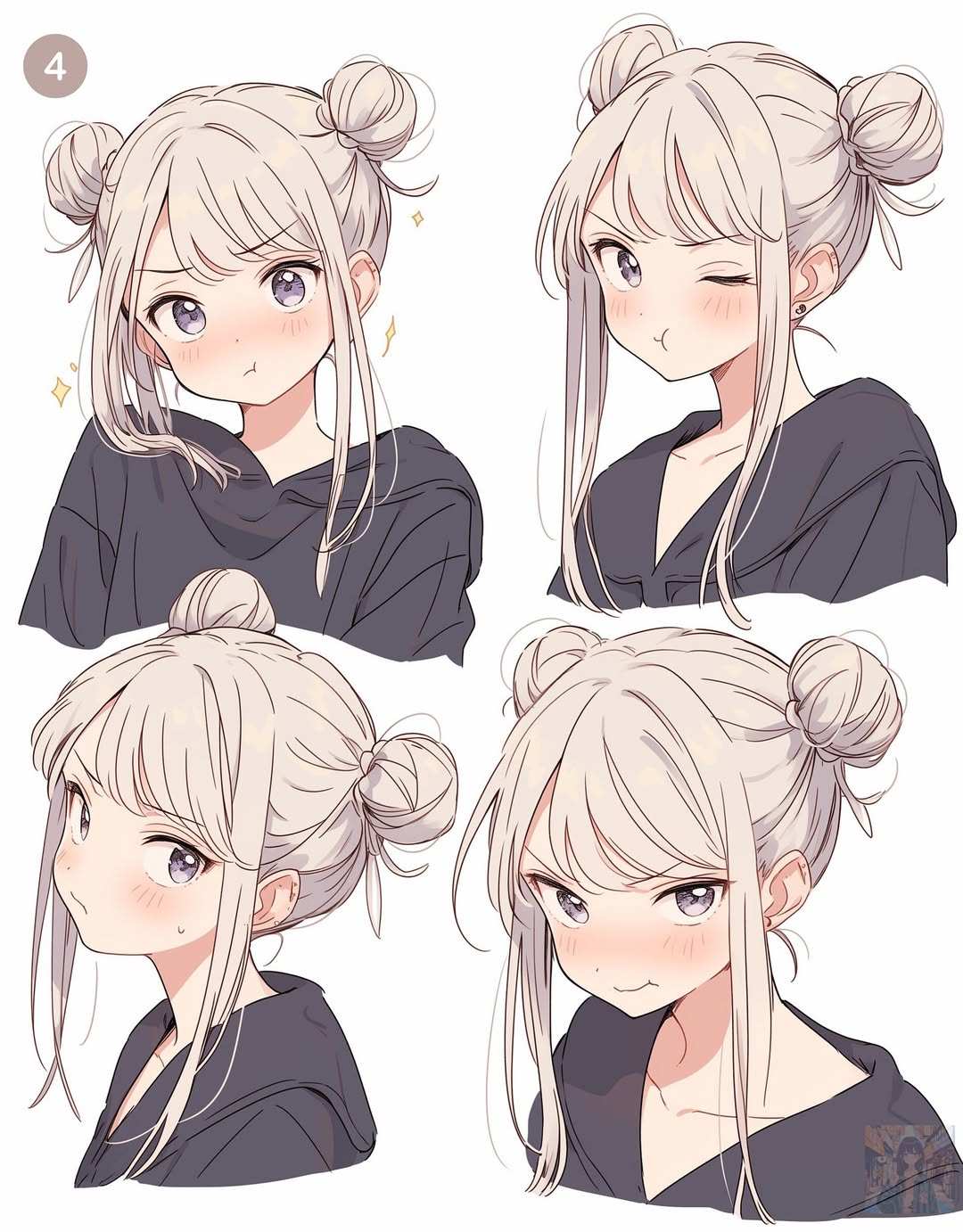 动漫女孩 · 模特 · 插图高清壁纸