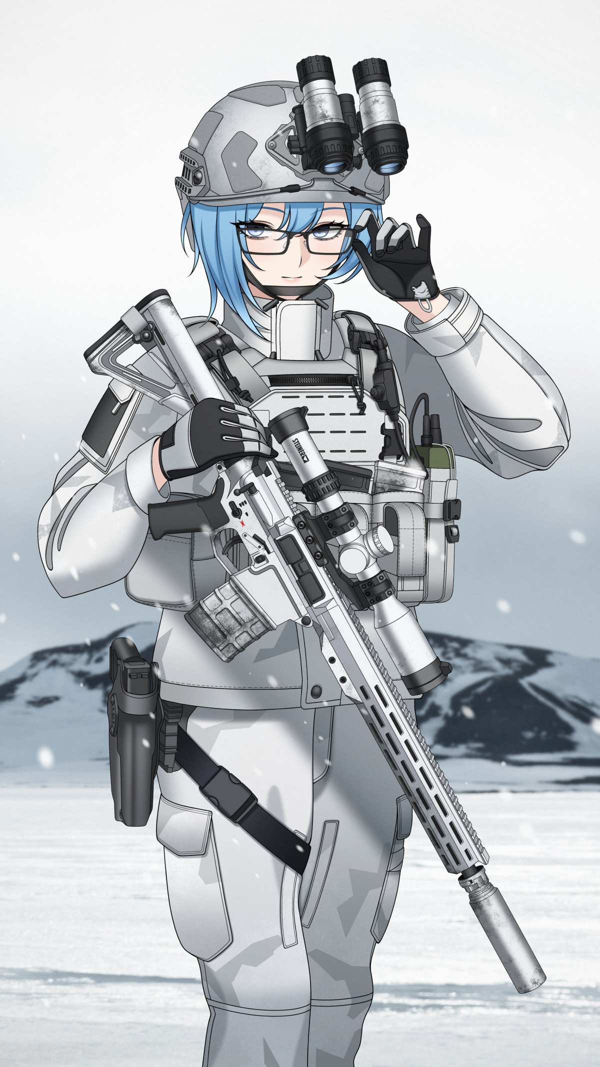 夜视镜 · 步枪 · AR-10高清壁纸